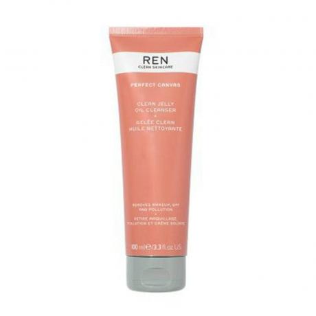 ren clean skincare perfect canvas clean clean jelly cleanser cleanser on white background