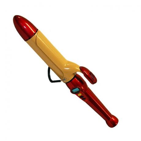CHI Air Texture Curling Iron: punane ja kollane lokirull valgel taustal