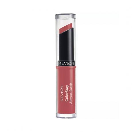 Revlon Color Stay Ultimate Suede Lipstik karang lipstik dengan latar belakang putih