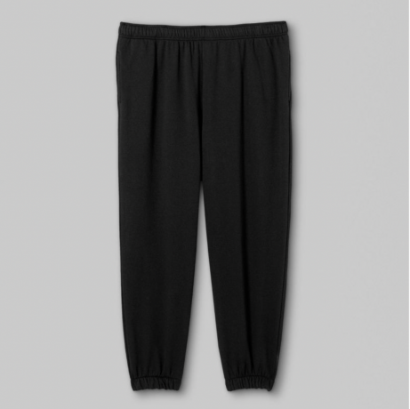 Wild Fable High-Rise Fleece Sweatpants pantalon de survêtement noir sur fond gris