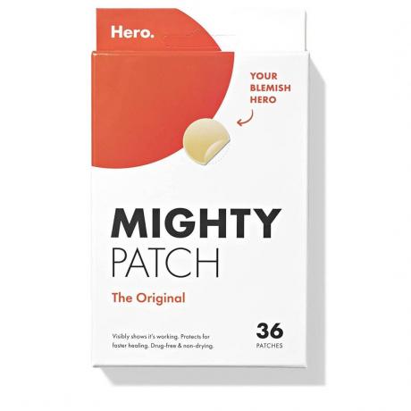 Hero Cosmetics Mighty Patch Confezione bianca originale su sfondo bianco