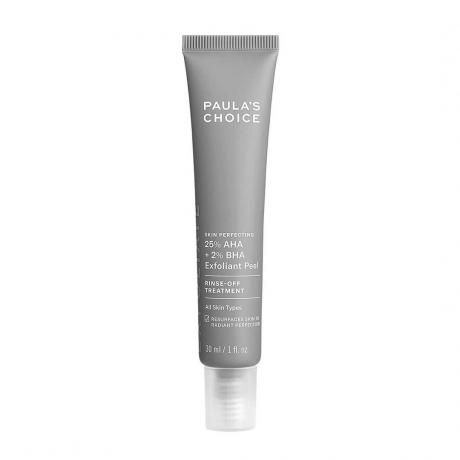 Paula's Choice 25% AHA + 2% BHA Exfoliant Peel grå tub på vit bakgrund