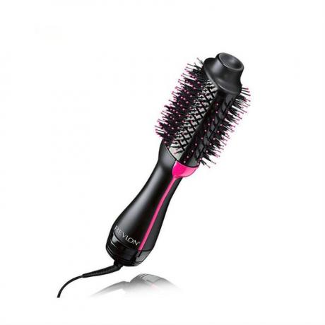 une image en silhouette noire et rose du sèche-cheveux et volumateur en une étape Revlon Salon - Meilleurs sèche-cheveux sur " Allure "