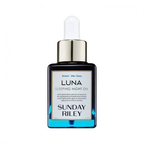 Sunday Riley Luna Face Oil på hvit bakgrunn