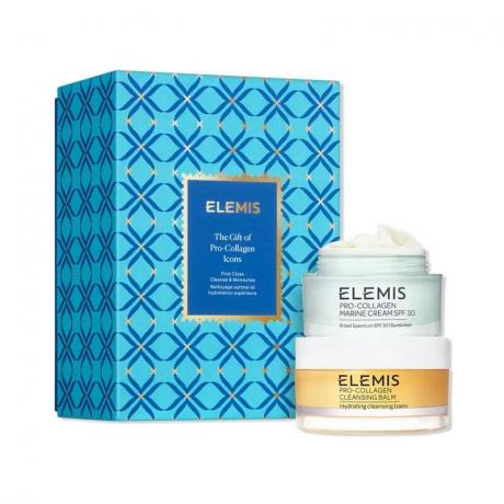 ערכת מתנה של Elemis Pro-Collagen Icons על רקע לבן