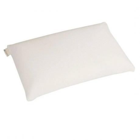 Comfort Latex Pillow bílý polštář na bílém pozadí