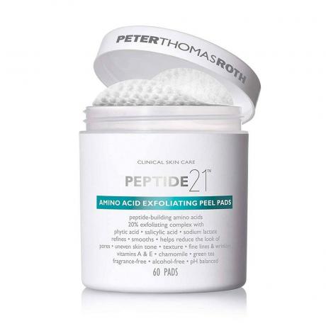 Peter Thomas Roth Peptide 21 Amino Acid Peeling Peel Pads auf weißem Hintergrund