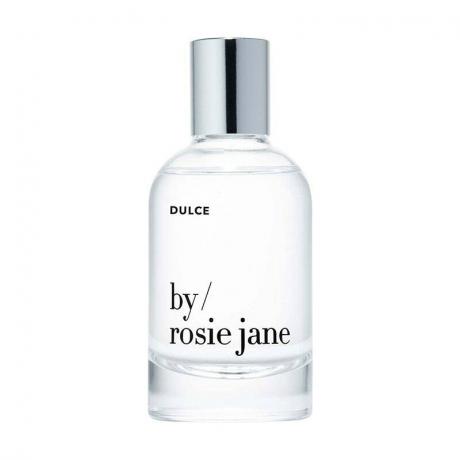 زجاجة عطر زجاجية من ByRosie Jane Dulce Eau de Parfum على خلفية بيضاء