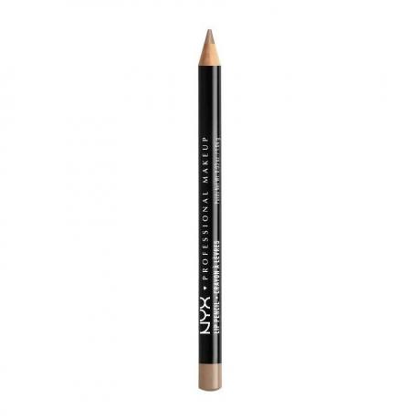 Nyx Professional Makeup Slim Lip Liner i 802 Brown på vit bakgrund