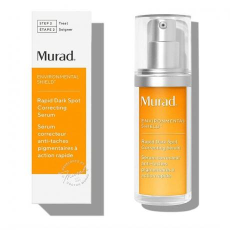 Murad Environmental Shield ātrais tumšo plankumu koriģējošais serums uz balta fona