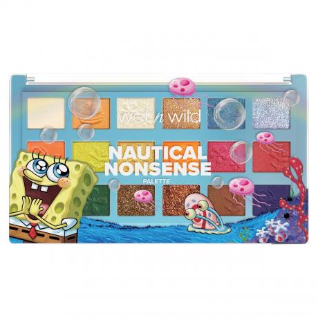 Slēgta Wet n Wild Nautical Nonsense palete ar SpongeBob uz vāka