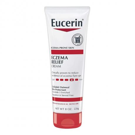 Eucerin Eczema Relief Crème Protectrice de la Peau sur fond blanc