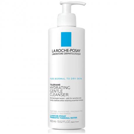 La Roche-Posay Toleriane Hydrating Gentle Cleanser auf weißem Hintergrund
