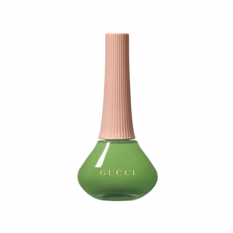 Лак для ногтей Gucci Vernis À Ongles в цвете Melinda Green на белом фоне