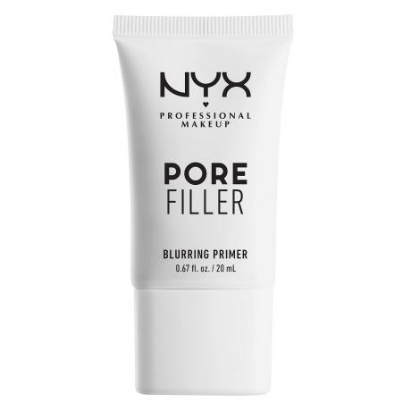Nyx Professional Makeup Pore Filler Primer plochá bílá tuba na bílém pozadí