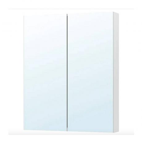 Ikean Godmorgon -peilikaappi valkoisella pohjalla