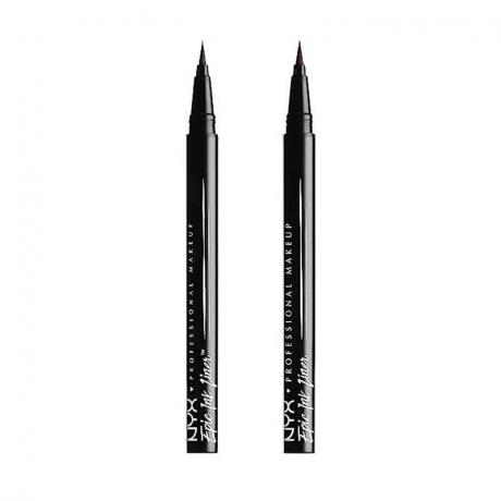قلم حبر NYX Professional Makeup Epic Ink Liner (عبوتان) على خلفية بيضاء