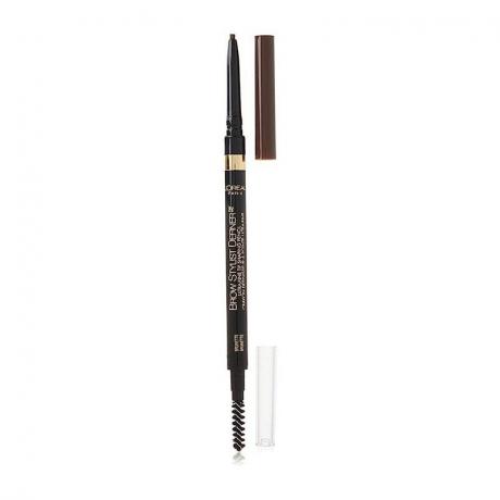 قلم تحديد الحواجب من لوريال باريس Brow Stylist Definer Eyebrow Pencil على خلفية بيضاء