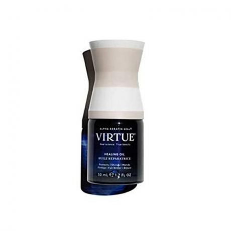 Цілюща олія Virtue на білому тлі