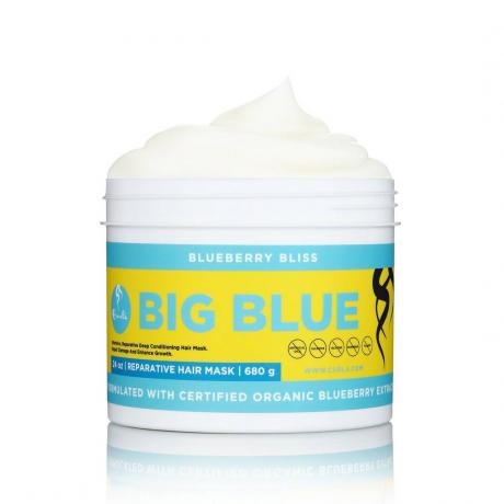 CURLS Big Blue Blueberry Bliss taastav juuksemask valgel taustal