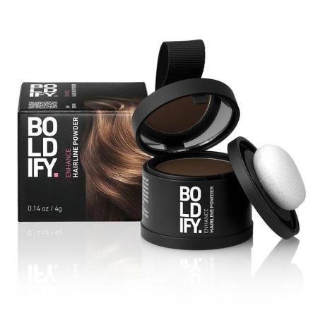 Boldify Hairline Powder på hvit bakgrunn