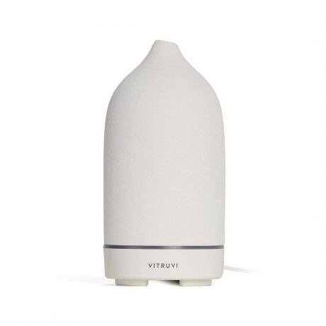 Vitruvi Stone Diffuser witte diffuser op witte achtergrond