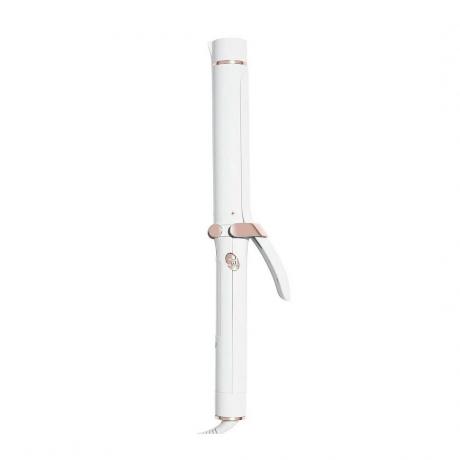 T3 SinglePass 1.25 დიუმიანი კერამიკული ტალღოვანი უთო თეთრი ტალღოვანი უთო თეთრ ფონზე