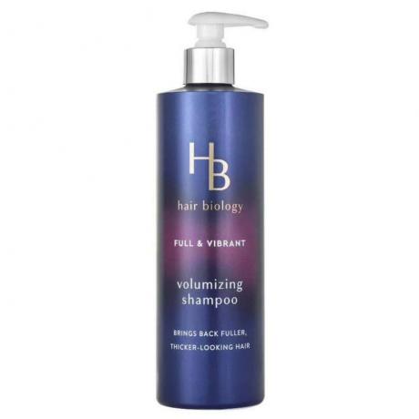 Hair Biology Volumizing Shampoo dengan Biotin Full & Vibrant untuk Rambut Halus atau Tipis dengan latar belakang putih