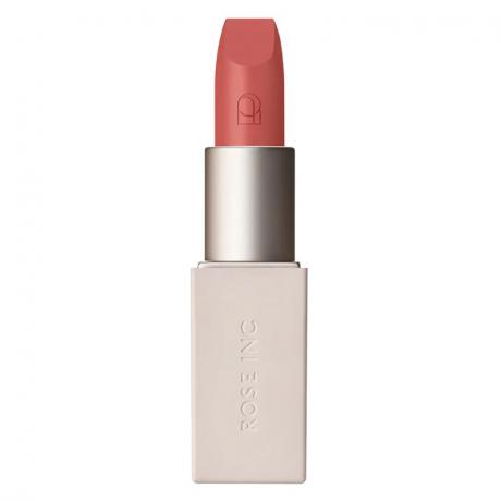 Mawar Inc. Satin Lip Color Rich Refillable Lipstik dengan latar belakang putih