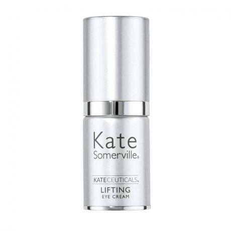 Egy ezüst üveg Kate Somerville KateCeuticals Lifting Eye Cream fehér alapon
