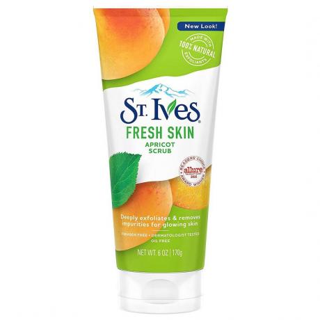 Ives Fresh Skin Face Scrub - marelice na belem ozadju