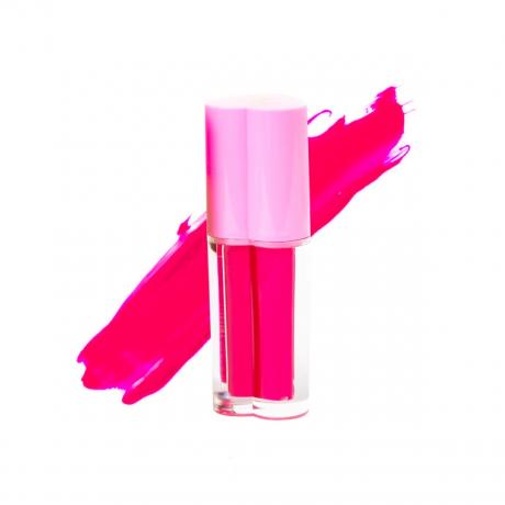 un tube de rouge à lèvres rose vif