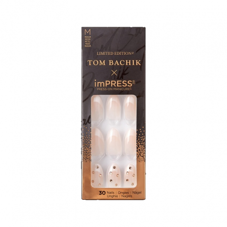 imPress x Tom Bachik Press-On Manicure Limited Edition kollekció a You Fancy Huh-ban fehér alapon