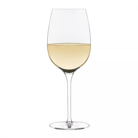 Libbey Signature Kentfield Estate vīna glāzes dāvana Iestatiet dzidru vīna glāzi uz balta fona