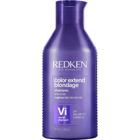 Redken Color Extend Blondage Shampoo dengan latar belakang putih