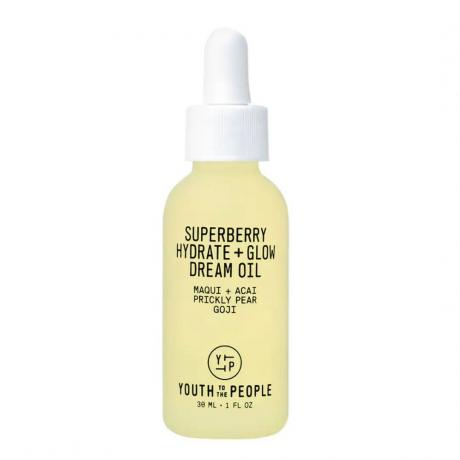 Youth to the People Superberry Hydrate + Glow Dream Oil fehér alapon