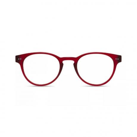 Red Look Optic Abbey gafas sobre un fondo blanco.