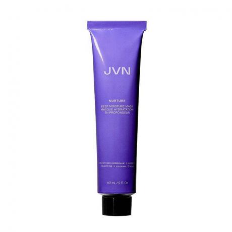 Un tub violet al măștii JVN Nurture Deep Moisture Mask pe un fundal alb