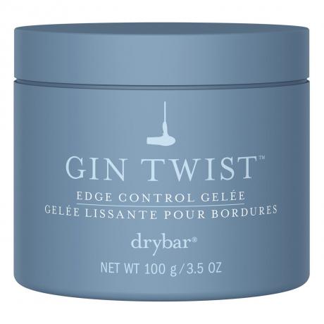sivo-plava staklenka drybar gin twist edge control na bijeloj pozadini